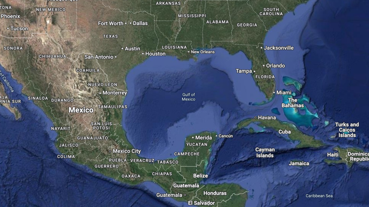 Google Maps Officially Renames Gulf of Mexico to Gulf of America