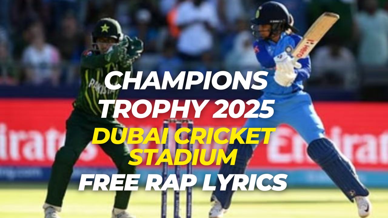 IND vs PAK Rap: Champions Trophy 2025 free Use Rap Lyrics