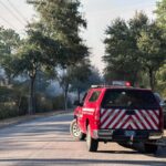 Crews battle wildfires in North and South Carolina amid dry conditions and gusty winds