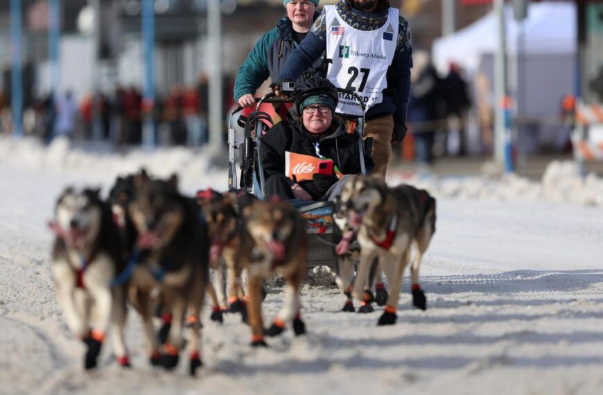 Mushers begin rugged Iditarod race after lack of snow forces major changes to iconic…