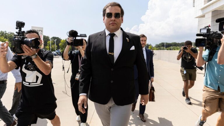 George Santos defends social media tirade to judge set to sentence him for fraud