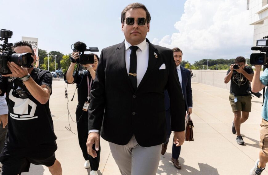 George Santos defends social media tirade to judge set to sentence him for fraud