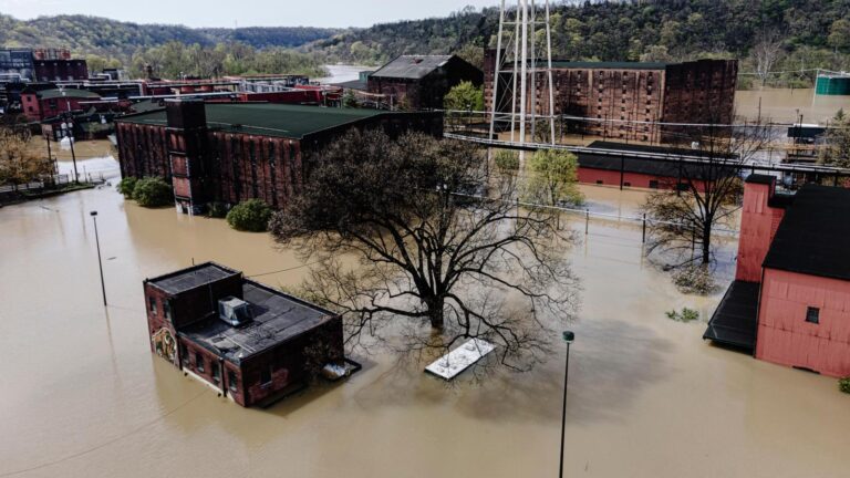 Inspections of affected barrels will take time as flood cleanup progresses at Kentucky distillery