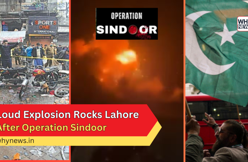 Loud Explosion Rocks Lahore a Day After India's "Operation Sindoor" Strikes
