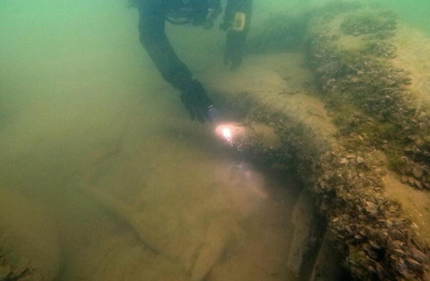 Angler fishing in Lake Michigan fog discovers remains of abandoned tugboat J.C. Ames