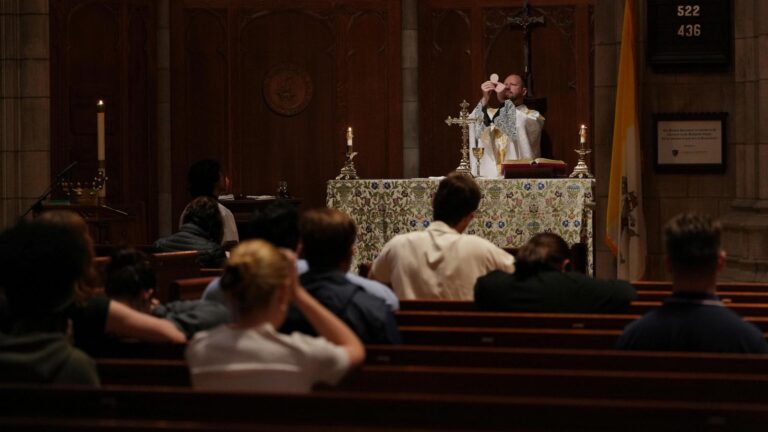 Catholic students find refuge at Princeton University's worship space and cheer new pope
