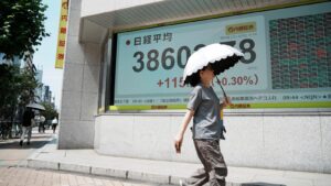 Asian shares are mixed and oil gains as&hellip;