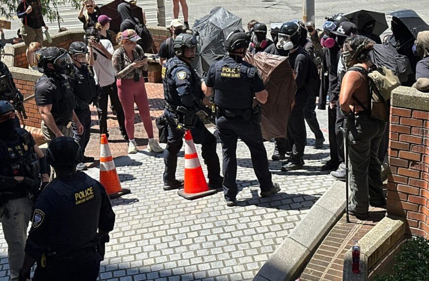 Protests over immigration raids pop up across the…