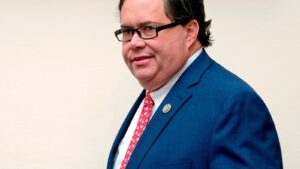 Ex-Texas US Rep. Blake Farenthold, who left office…