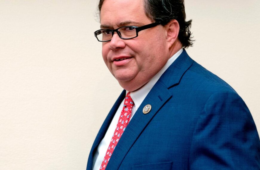 Ex-Texas US Rep. Blake Farenthold, who left office…