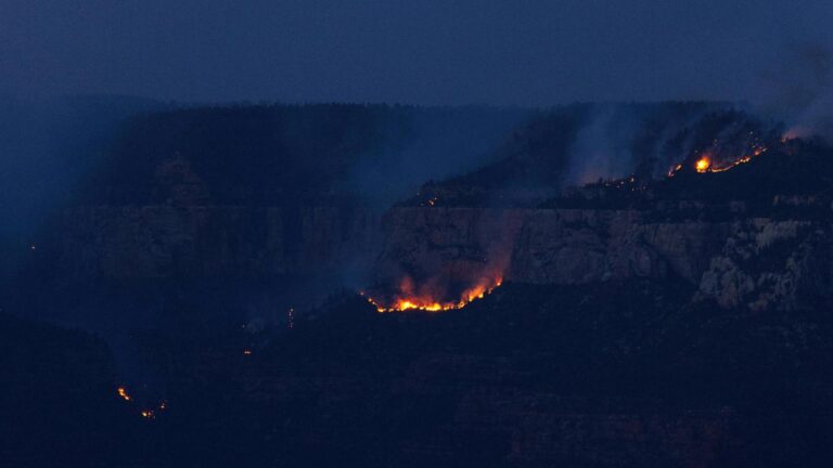 Crews struggle to contain wildfire on the North Rim of the Grand Canyon