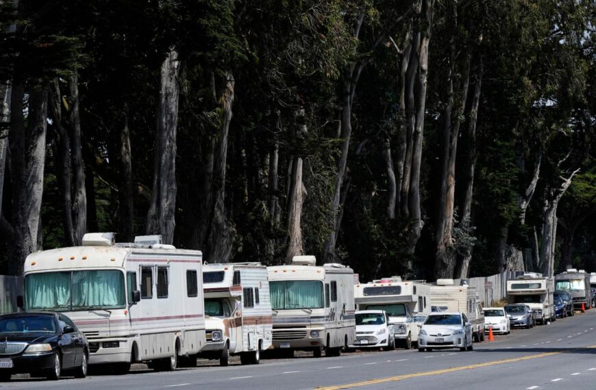 San Francisco to ban homeless people from living in RVs with new parking limit