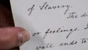 Anti-slavery document from 1847 reveals American Baptists’ commitment…