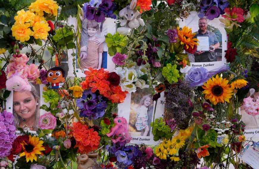 Memorial in flood-ravaged Texas city becomes focal point of community’s grief