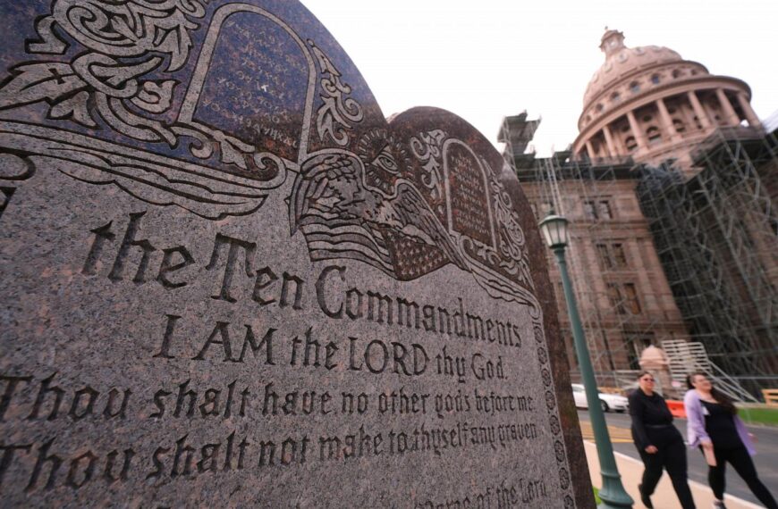 Texas can’t require Ten Commandments in every public school classroom, judge says