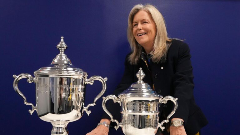 For decades, US Open women's champs got a smaller replica trophy than the men. Now they're equal