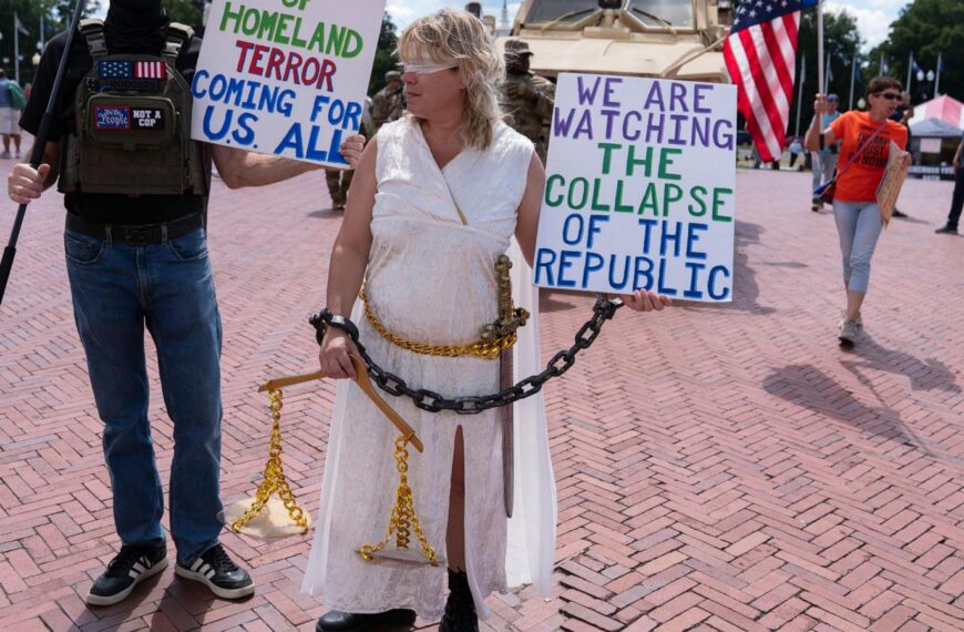 President Donald Trump’s policies spark protests in multiple…
