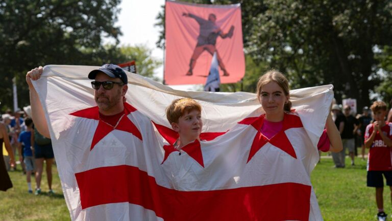 Thousands protest for a 'Free DC' on the fourth week of federal control in Washington