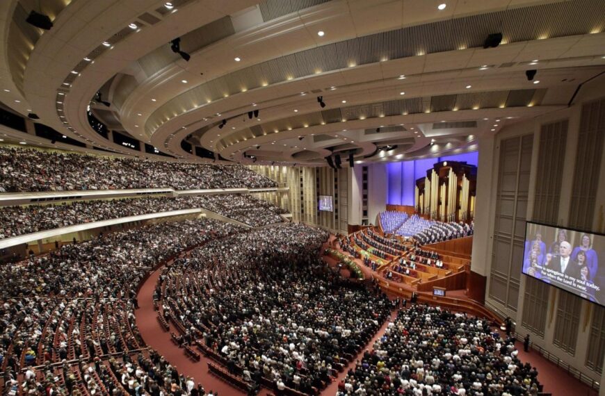 Latter-day Saints hold first general conference without a president in at least a century