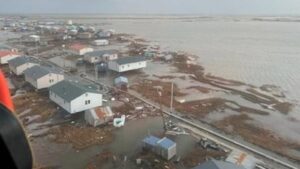 Storm decimates 2 Alaskan villages and drives more…