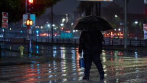 Rare October storm brings heavy rain and possible…
