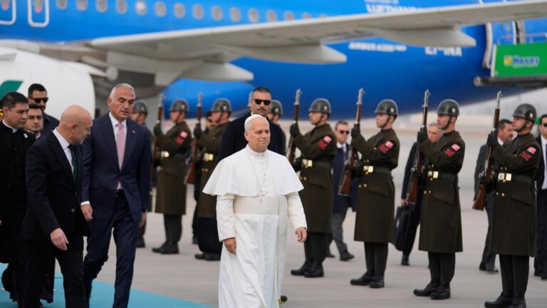 Pope Leo XIV opens first foreign trip with visit to Turkey
