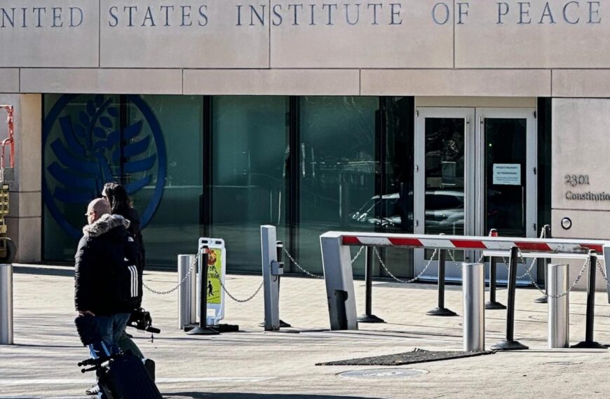 Trump is fighting the Institute of Peace in&hellip;