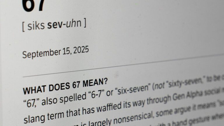 Viral '6-7' tops 2025 list of overused words and phrases