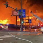 Firefighters battle major blaze at Denver apartment complex under construction