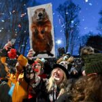 Punxsutawney Phil prepares to issue his Groundhog Day weather verdict