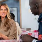 Melania Trump says she doesn’t eat ‘much sweets’ as she celebrates Valentine’s Day with children