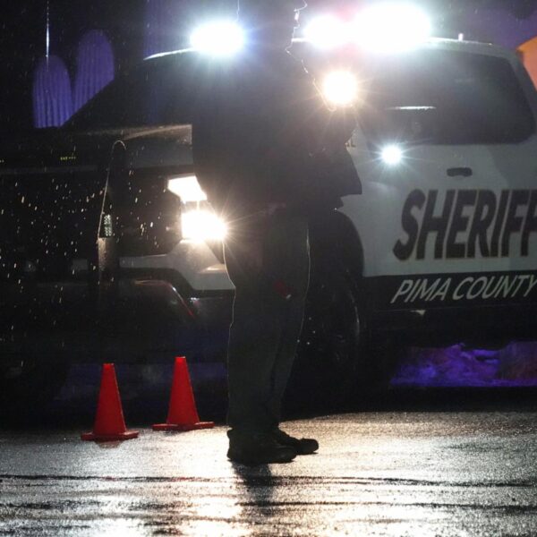 Law enforcement block road near Nancy Guthrie’s home…