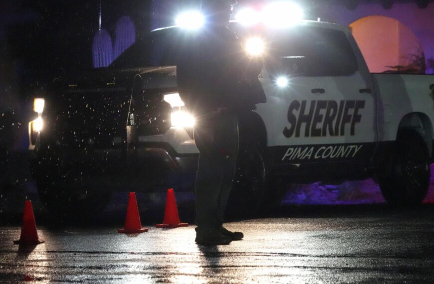 Law enforcement block road near Nancy Guthrie’s home during investigation into her disappearance