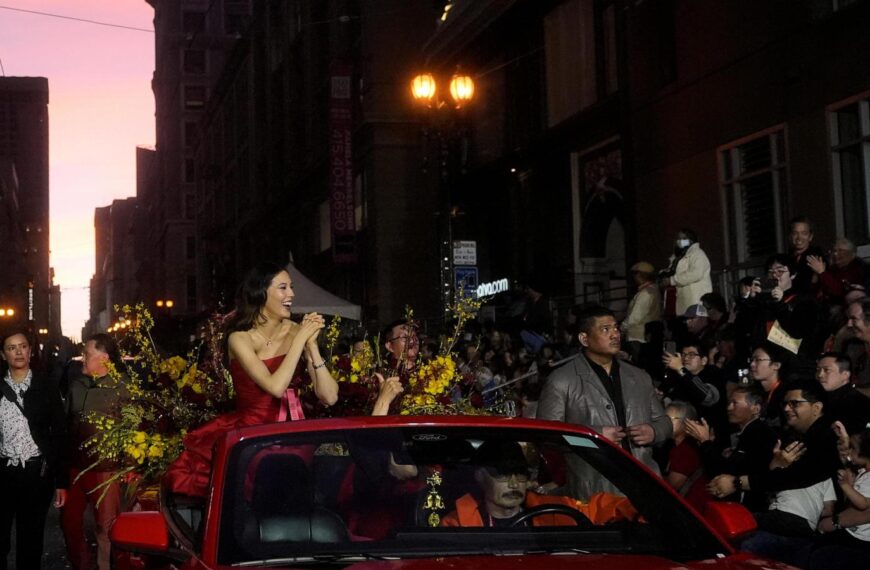 Olympian Eileen Gu heads up annual Chinese New Year parade in her native San Francisco