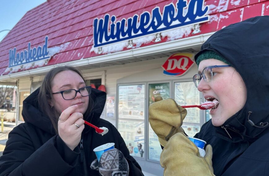 People line up for treats every March 1 at this Minnesota Dairy Queen as tradition