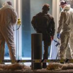 Police investigate a potential explosion outside the US Embassy in Oslo