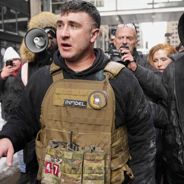 Police investigating after device thrown at anti-Islam protest&hellip;