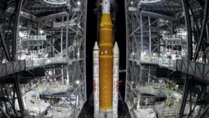 NASA hauls repaired moon rocket from hangar back&hellip;