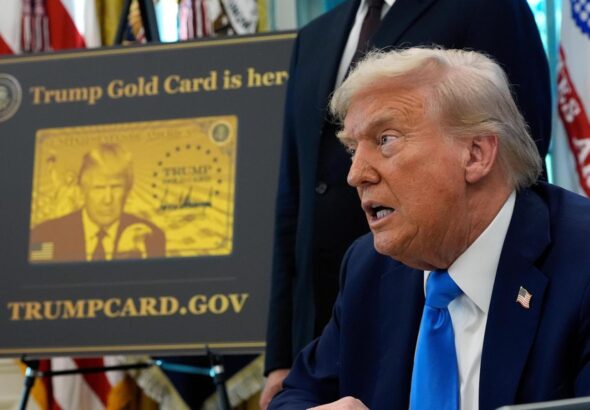 Trump's 'gold card' visa starting at $1 million granted to just 1 person so far, White House says