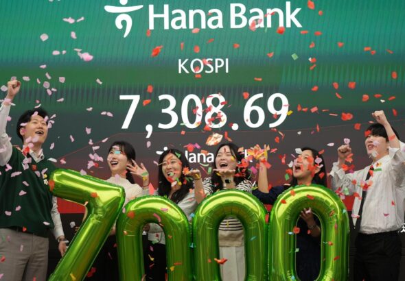 AI boom drives a rally in buying of tech shares, pushing South Korea's Kospi to a record