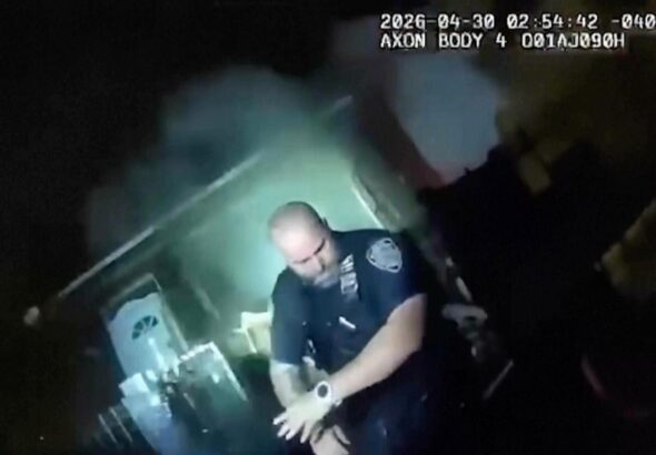 Massive explosion at NYC home sends police officers flying