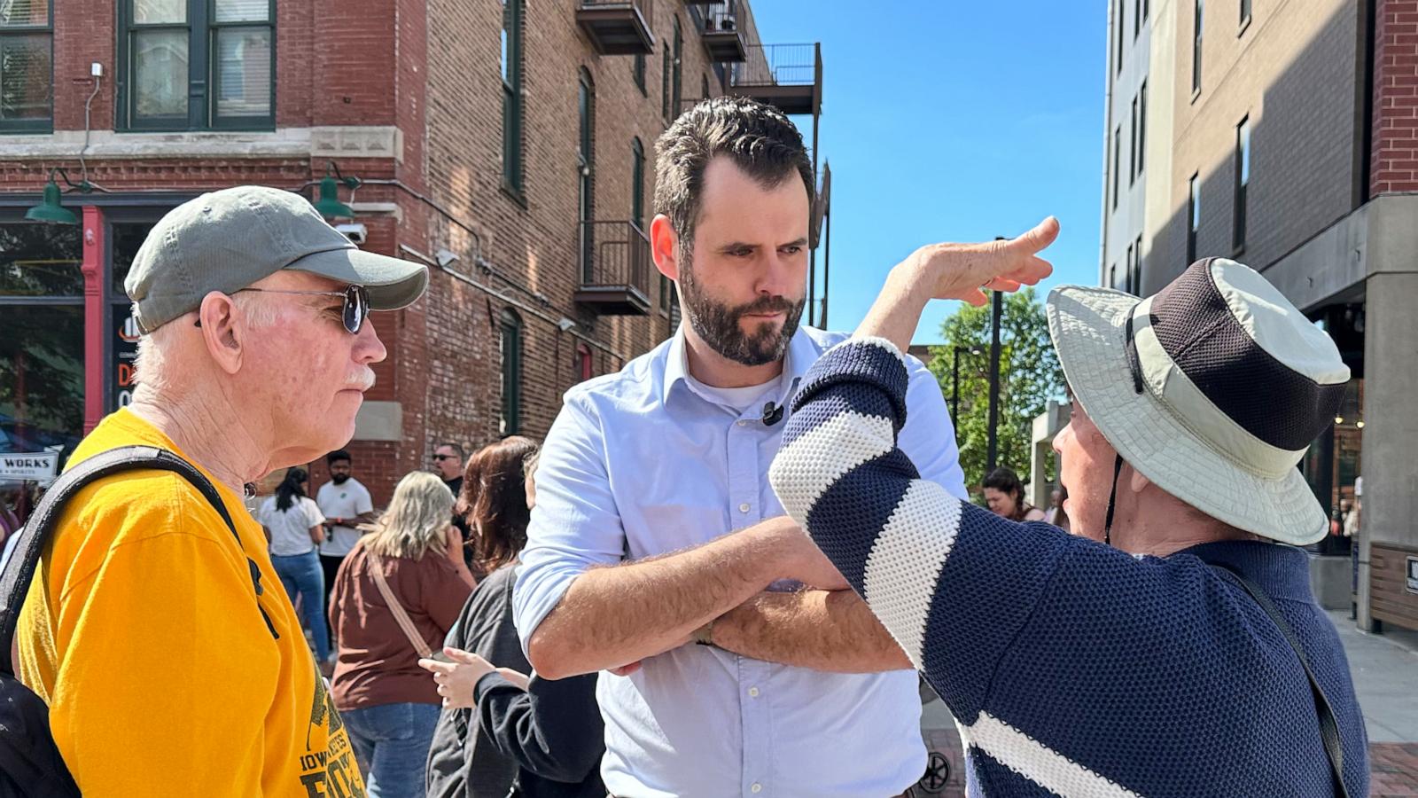 Iowa Democrats hoping to flip a US Senate seat are torn over which of 2 hopefuls has the best shot