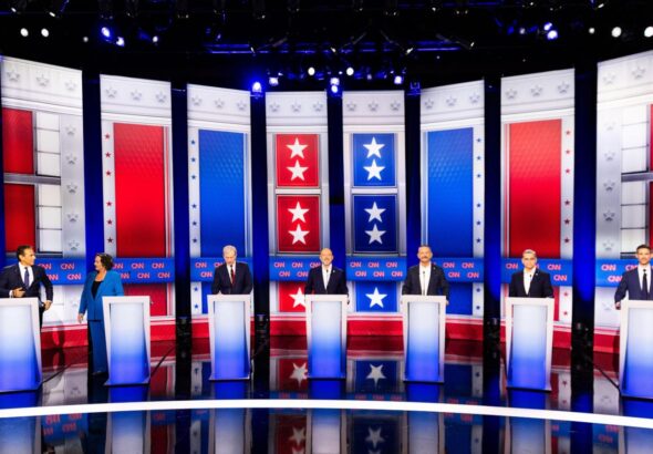Candidates for California governor tangle in testy debate with mail voting already underway