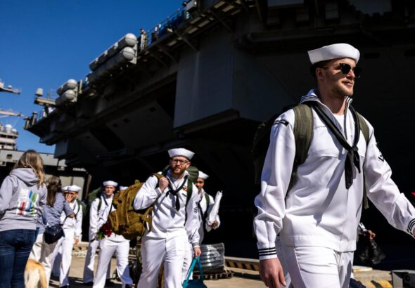 USS Ford returns home after 11-month deployment supporting the Iran war and Maduro's capture