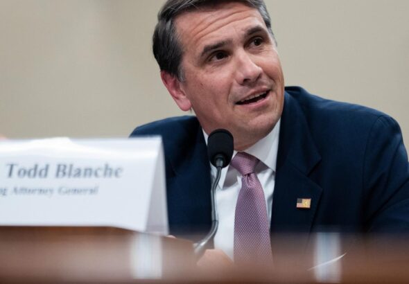Trump says he's nominating Todd Blanche to serve as attorney general