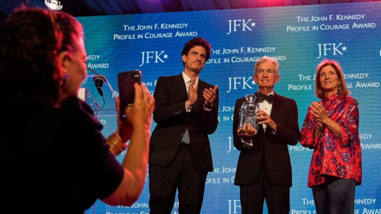 Jerome Powell uses JFK award speech to warn against political pressure on Fed, courts and schools