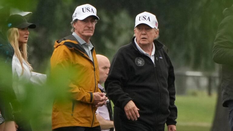 Trump says his renovation plans for a golf course will have Washington hosting a 'major' tournament