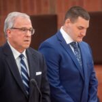 Connecticut police officer hugs supporters, appears in court in fatal shooting of Black man