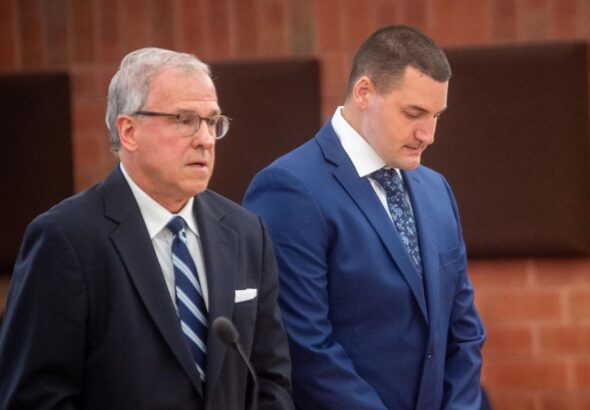 Connecticut police officer hugs supporters, appears in court in fatal shooting of Black man