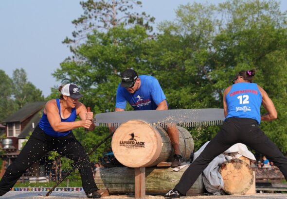 3 women's world records set at the annual Lumberjack World Championships in Wisconsin